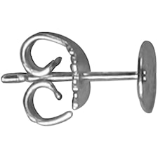 Örhängen med Platta 13 mm Silverpälterad 100 st