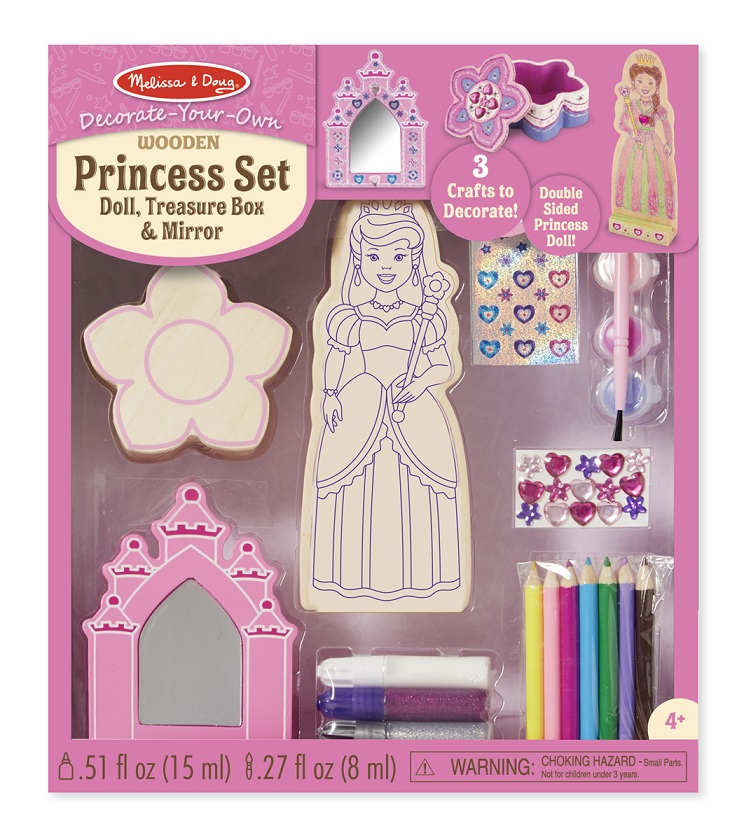 Dekorer ditt eget prinsessesett, Melissa & Doug online Melissa & Doug Dekorer ditt eget blomster skrin