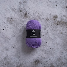 Sox Garn Ullmix 50 g Lila Svarta Fåret