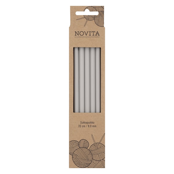 Strikkepinner Plastic 20 cm Novita
