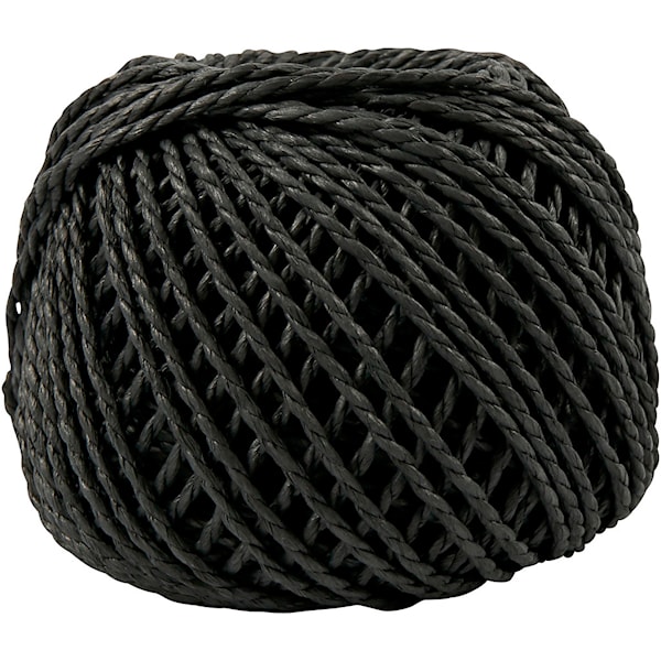 Paperinaru, paksuus 2,5-3 mm, n. 42 m, 150 g, musta