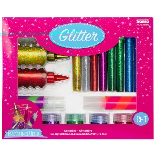 Stort glittersett Sense