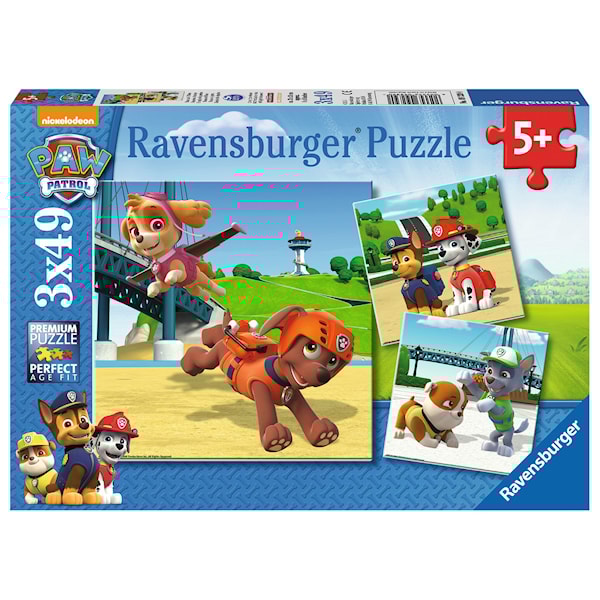 Palapeli 3x49 palaa, Paw Patrol, Ravensburger