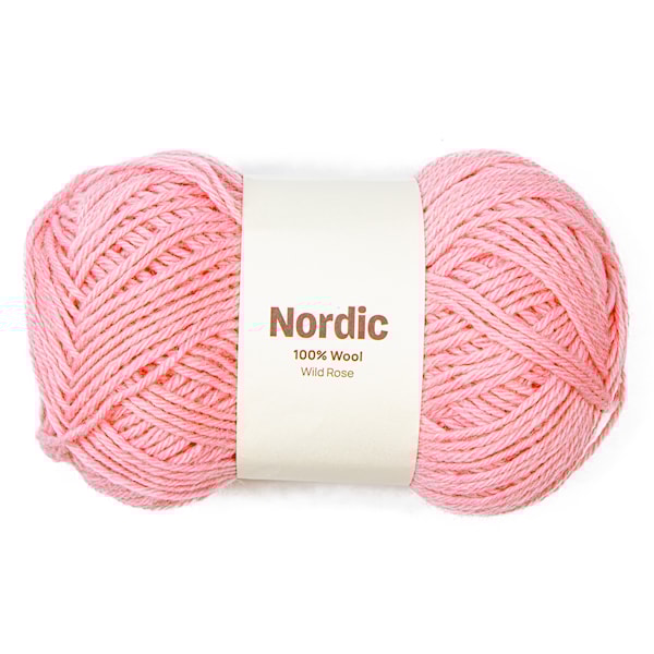 Nordic 100% ull 100 gr Vildrose lyserosa A833 Adlibris