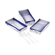 Plastbestick Dessertsked Transparent 50 st
