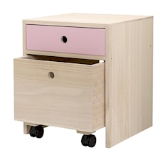 Sängbord, Rosa/Natur, Bloomingville