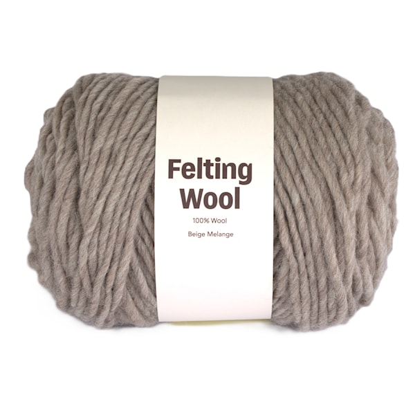 Adlibris Felting Wool 100g Beige Melange A124