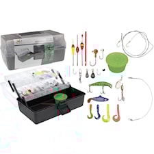 Fiskeboks, 114 deler