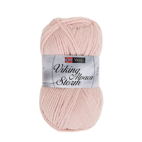 Viking of Norway Alpaca Storm Garn Alpackamix 50g Puderrosa 553