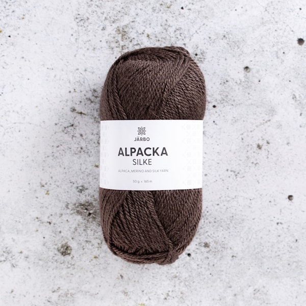Alpacka Silke 50g Brown Pinecone (13) Järbo