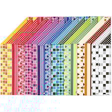 Color Bar rivepapir, A4, 210x297 mm, 100 g, 16 ass. ark/ 1 pk.