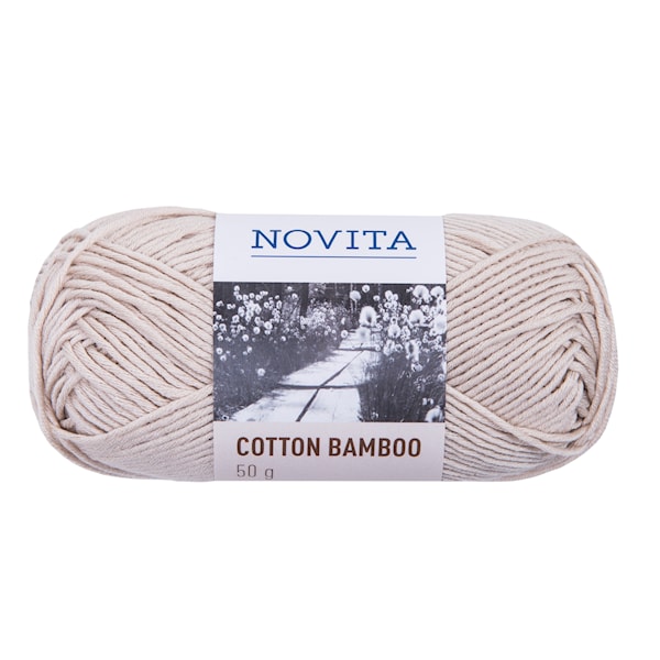Novita Cotton Bamboo Garn bomullsmix 50 g linne 621