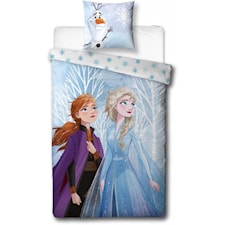 Bäddset Frozen 2 100% Bomull 150x210+50x60 cm Blå