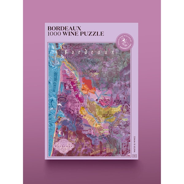 Water and Wines - Vinpuslespill Bordeaux 1000 brikker