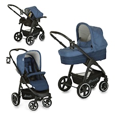 Barnevognpakke Soul Plus Triosett, Navy Melange, Hauck
