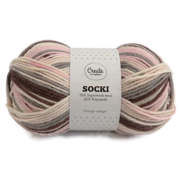 Adlibris Socki Lanka Villasekoitus 100g Vintage Cottage B026