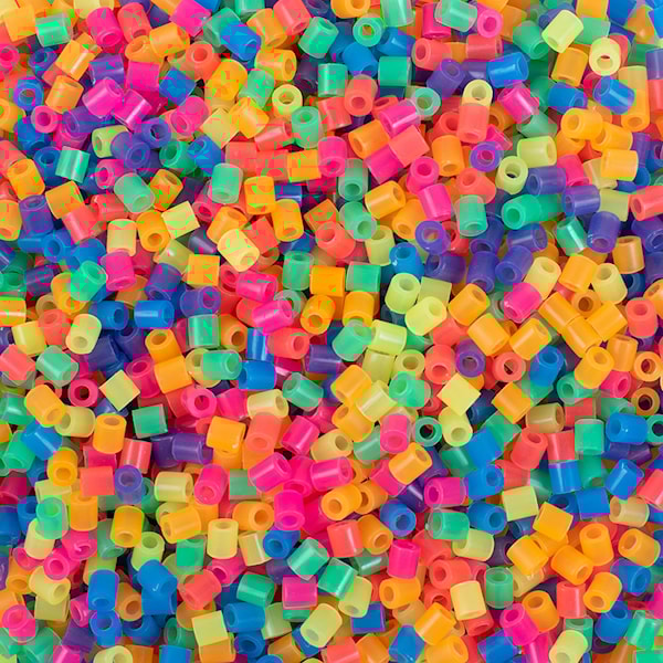 Rørperler 5000 stk. Neon Playbox
