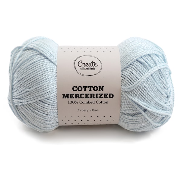 Adlibris Cotton Mercerized 100g Frosty blue A304