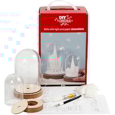 Materialset till kupa med invändig dekoration, H: 12,5+18 cm, 2 st./ 1 förp.