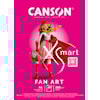 Luonnospaperi A4 liimattu pitkä sivu 250g 40 arkkia Canson XSMART Fan Art