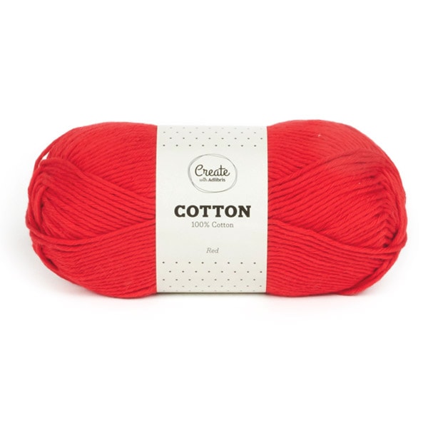 Adlibris Bomull Garn 100g Red A080