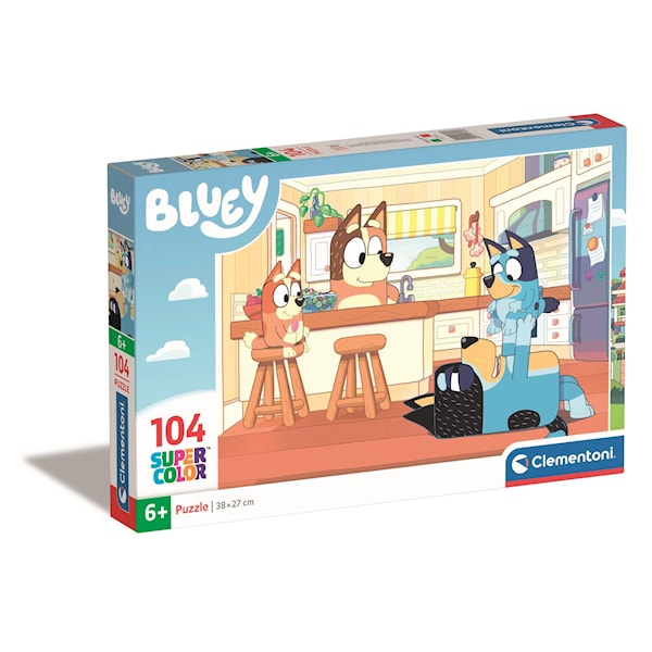 Clementoni Jigsaw Puzzle - Bluey in the Kitchen 104st. Gulv