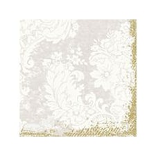 Servett Jul Duni 3-lags 33x33 cm Royal Vit (fp om 50 blad)