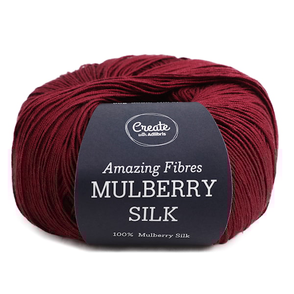 Adlibris, Mulberry Silk, 50 g, Burgundy A456