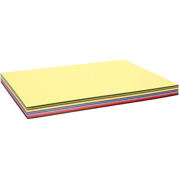 Creativ Kartong, A5, ark 148x210 mm, 180 g, ass. farger, 60 ass. ark/ 1 pk.