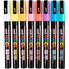 Posca Marker Set 8-p Soft Colors PC-3M Spets 0,9-1,3 mm