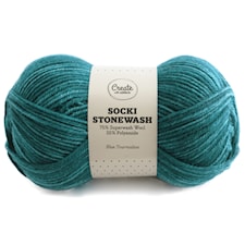 Socki Stonewash 100 g Blue Tourmaline B125 Adlibris