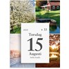 Kalender 2024 Väggplån med dagblock Årstiderna Burde