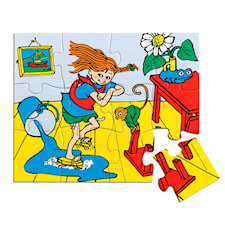 Pippi Långstrump Träpussel, 12 bitar