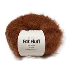 Mohair-Silkki Fat Fluff 25 gr Gingersnap brown A784 Adlibris