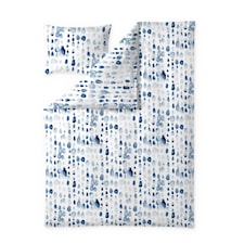 Finlayson Sula Påslakanset 100% Ekologisk Bomull GOTS 150x210 + 50x60 cm Vit/Blå