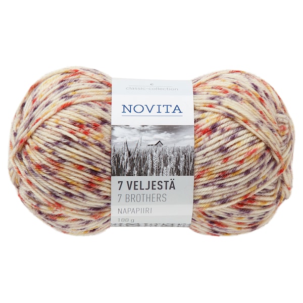 Novita 7 Bröder Napapiiri Garn Ullmix 100 g, öring 872