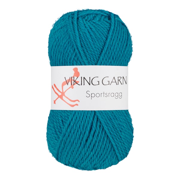Sportsragg 50 g Turkis 529 Viking Garn