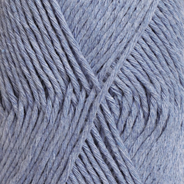 Drops, Cotton Light Uni Colour, Garn, Bomullmiks, 50 g, Lys jeansblå 34