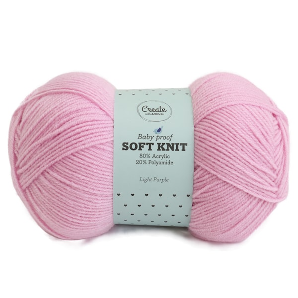 Adlibris Soft Knit 100g Light Purple A341