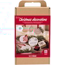 DIY Kit Juldekorationer, Självhärdande lera, 1 förp.