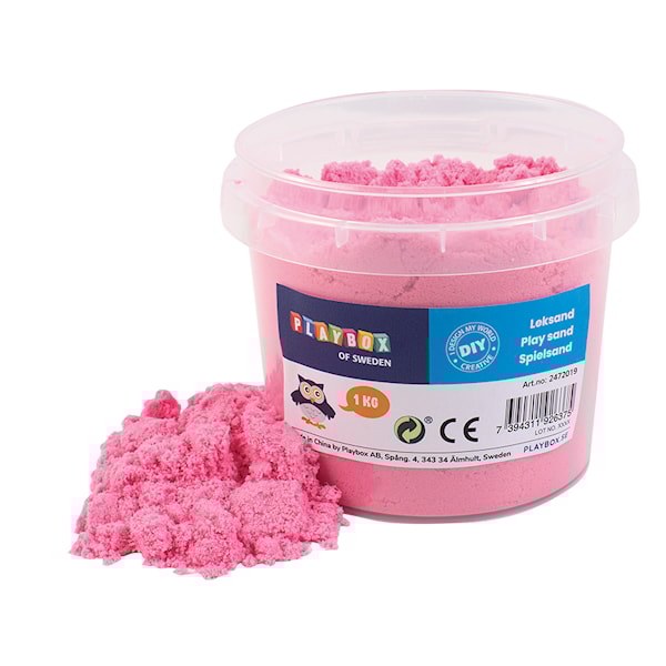 Lekesand Rosa 1 kg Playbox