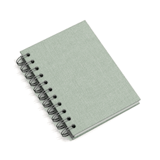 Anteckningsbok A6 Linjerad Soft Teal 90 Blad Bigso Box of Sweden