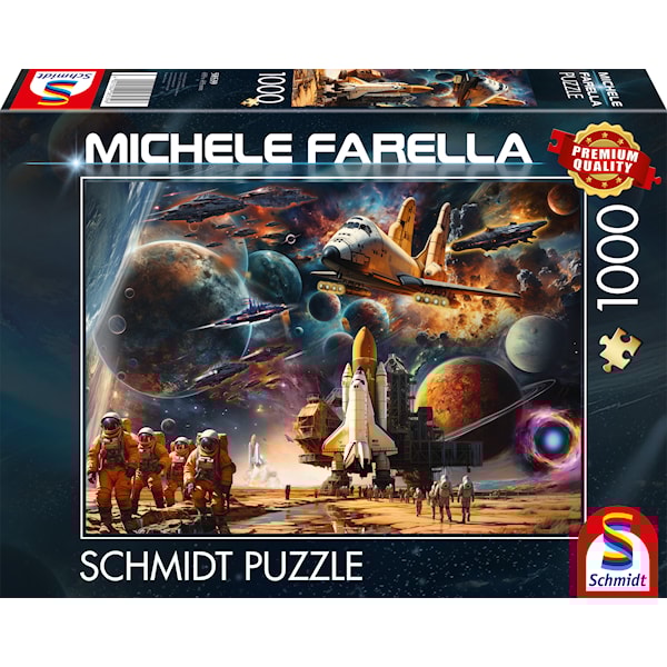 Puslespill The allure of space Journeys to distant galaxies 1000 brikker, Schmidt