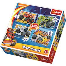 4-i-1 pussel, Blaze och Monstermaskinerna, Trefl