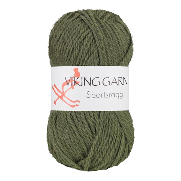 Sportsragg 50 g Mørk gønn 532 Viking Garn