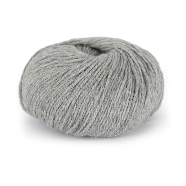Du store Alpakka Mini Sterk Garn Ullmix 50 g Grå melert 822