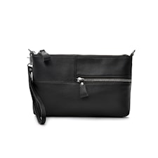 Ceannis Envelope Bag Black Grained Leather