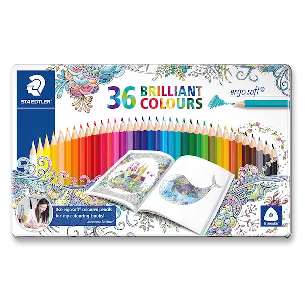 Färgpennor trekantiga STAEDTLER ergosoft®, 36-pack.