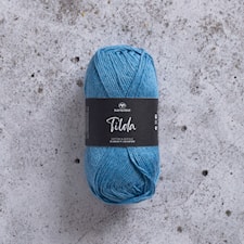 Tilda Garn Bomullsmix 50 g blå 71 Svarta Fåret