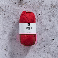 8/4 Puuvillalanka 50 g Järbopunainen (32011) Järbo